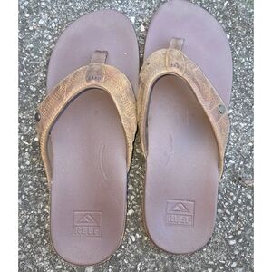 Reef Tan and Brown Sandals Size 13